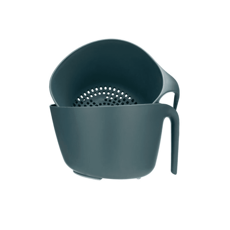Mixing Bowl & Colander Set, Blue