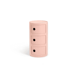 Image showing the Componibili 3 door cabinet, H58 x W32 x D32 cm, Pink product.