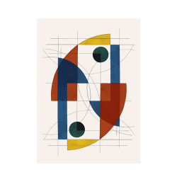 Image showing the Constructions 02 FSC Print, 50 x 70cm product.