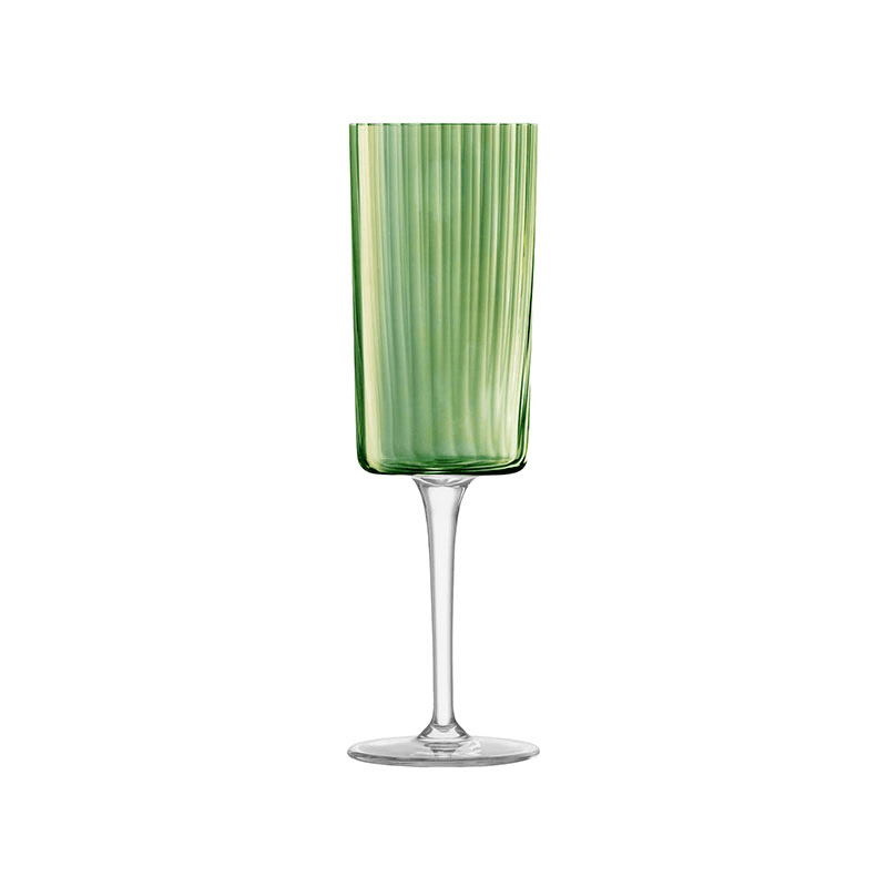 Gems Set of 4 Champagne Flutes, 210ml, Jade
