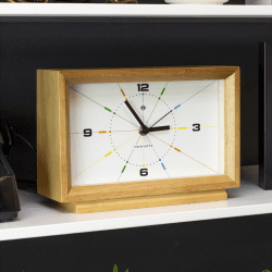 Image showing the Hollywood Hills Mantel clock, H17.5 x W25cm, Oak product.