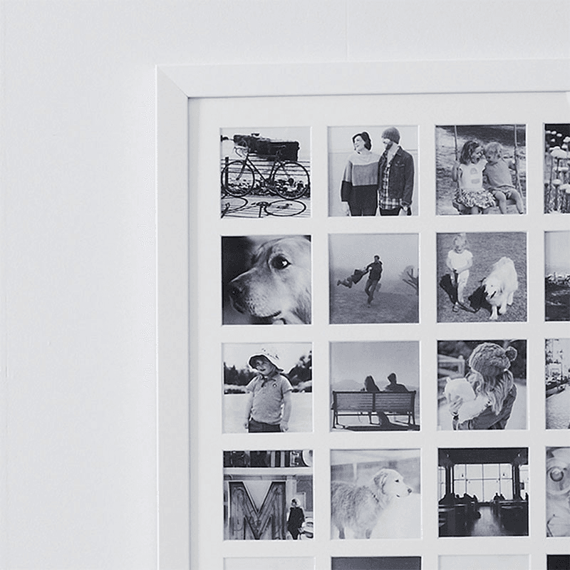 Year in Memories Photograph frame - 52 aperture, H133.5 x W48cm, White