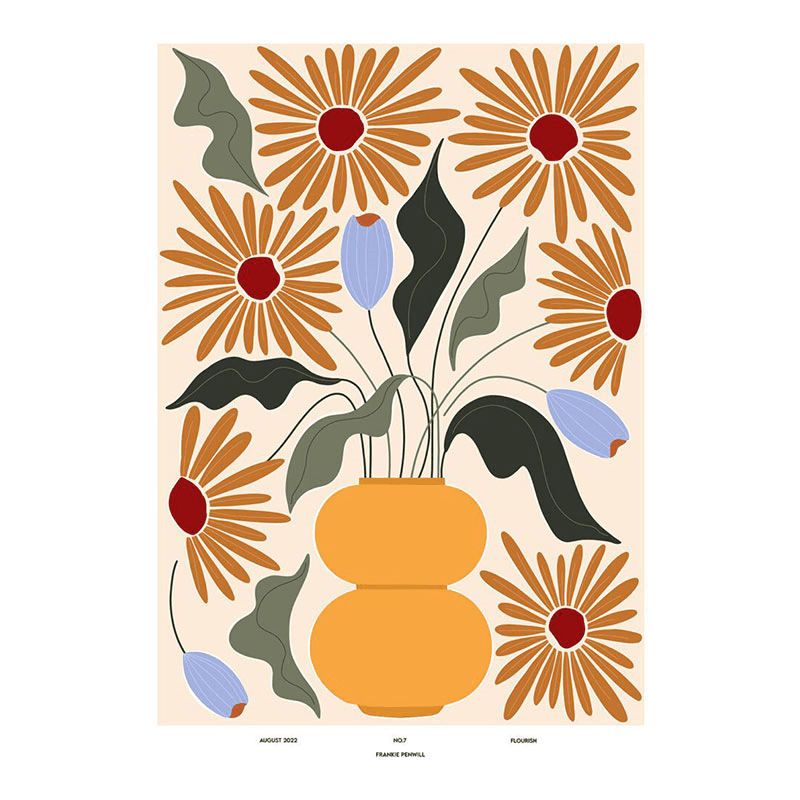 Frankie Penwill Flourish Print, 30 x 40cm