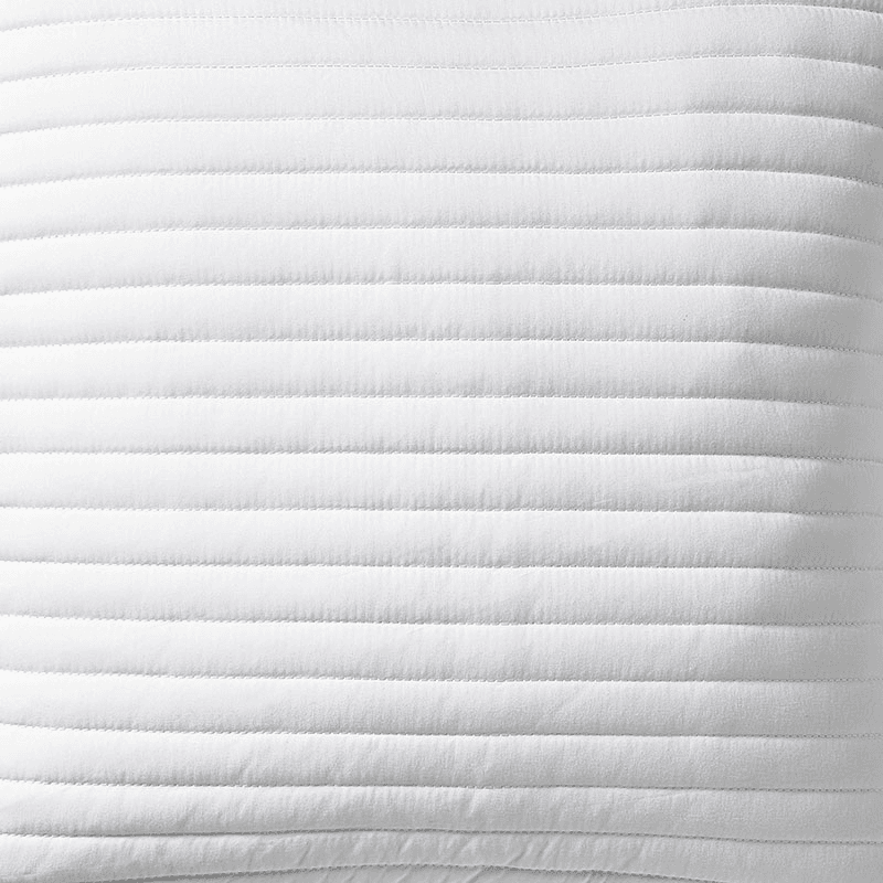 Quilted Lines Filled Cushion 55X55, White