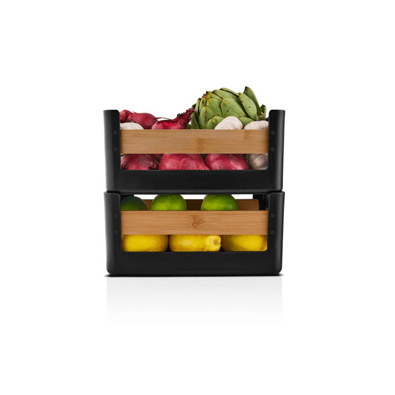 Nordic Kitchen Pantry Crate, L26 x W18cm, Black