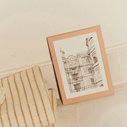 Image showing the Marco Frame, A5, Plaster Pink product.