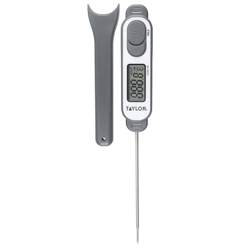 Digital Waterproof Precision Thermometer, Silver