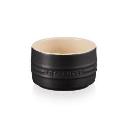 Image showing the Stoneware Stackable ramekin, 8cm - 200ml, Satin Black product.