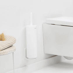 Image showing the MindSet Toilet Brush and Holder, Mineral Fresh White product.