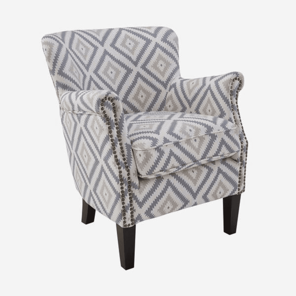 Greyhound Armchair, H78 x W65 x D76cm, Glacier Storm