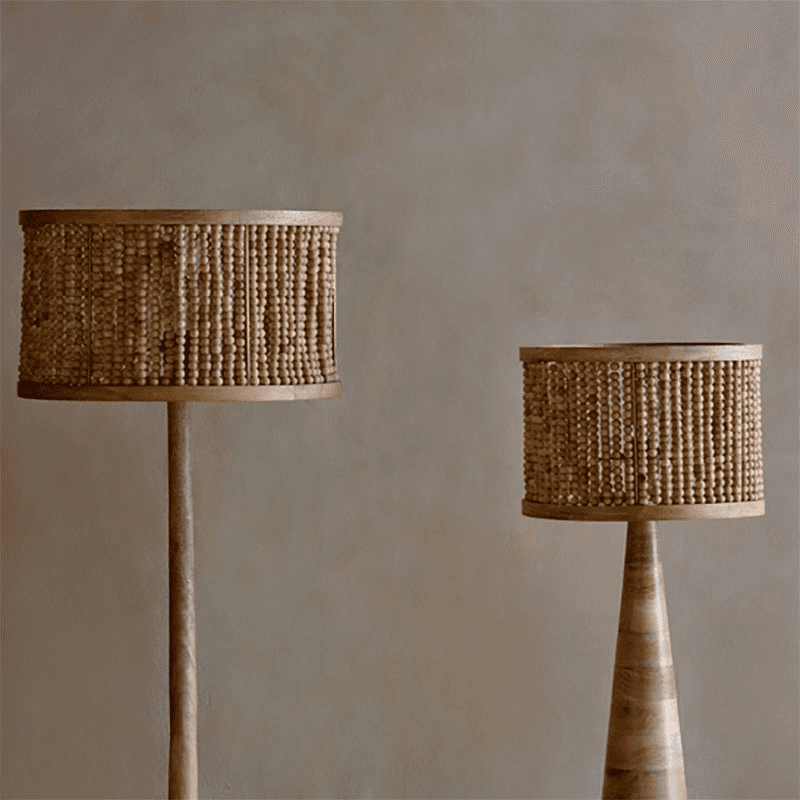 Neela Mango Wood Lampshade, 30cm, Natural