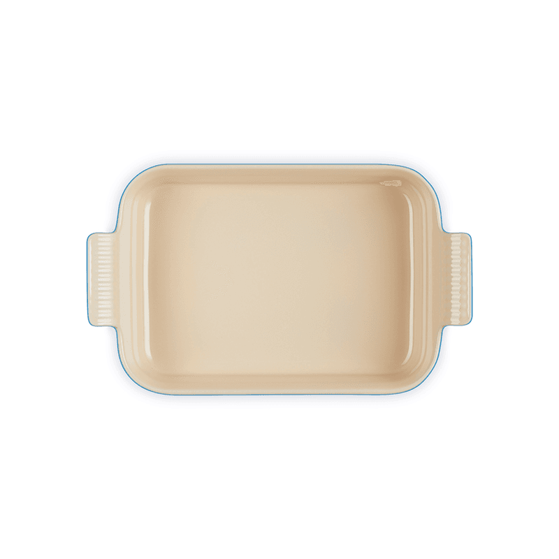 Stoneware Heritage Rectangular Dish, 26cm, Azure
