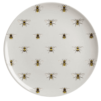 Image showing the Bees Melamine Dinner Plate product.