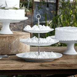 Image showing the Pearl Centrepiece, 33cm, white product.