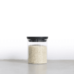 Image showing the Stackable jar, 0.6 litre, Glass With Dark Grey Lid product.