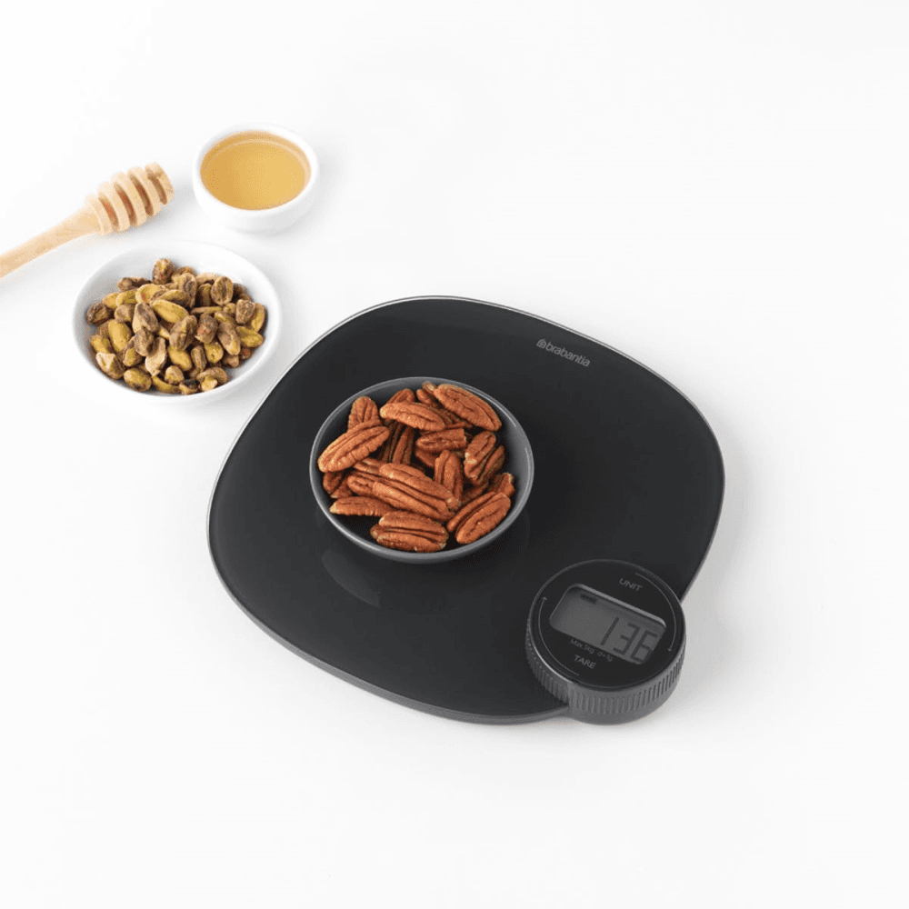 Tasty+ WindUp Digital Kitchen Scales, Dark Grey