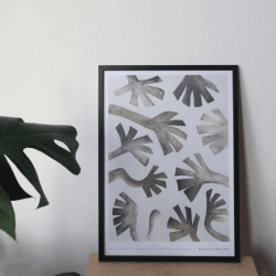 Image showing the Don't Touch Recycled Paper Print, A3, Beige product.