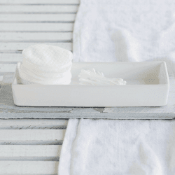 Image showing the Newcombe Tray, L24 x W10cm, White Ceramic product.