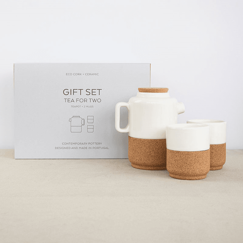 Eco Tea Set for Two, Cream