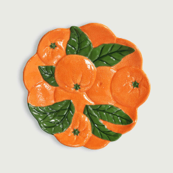 Image showing the Orange Side Plate, D23cm, Orange product.