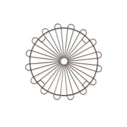 Image showing the Brompton Cake Rack, Antique Brass product.