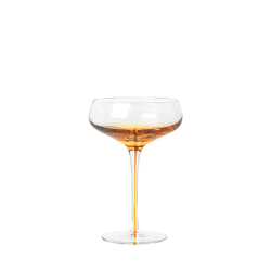 Image showing the Mouth Blown Cocktail Glass, H16cm, Amber product.