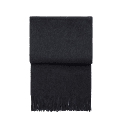 Image showing the Luxury Plaid Throw, H200cm x W130cm, Dark Grey product.
