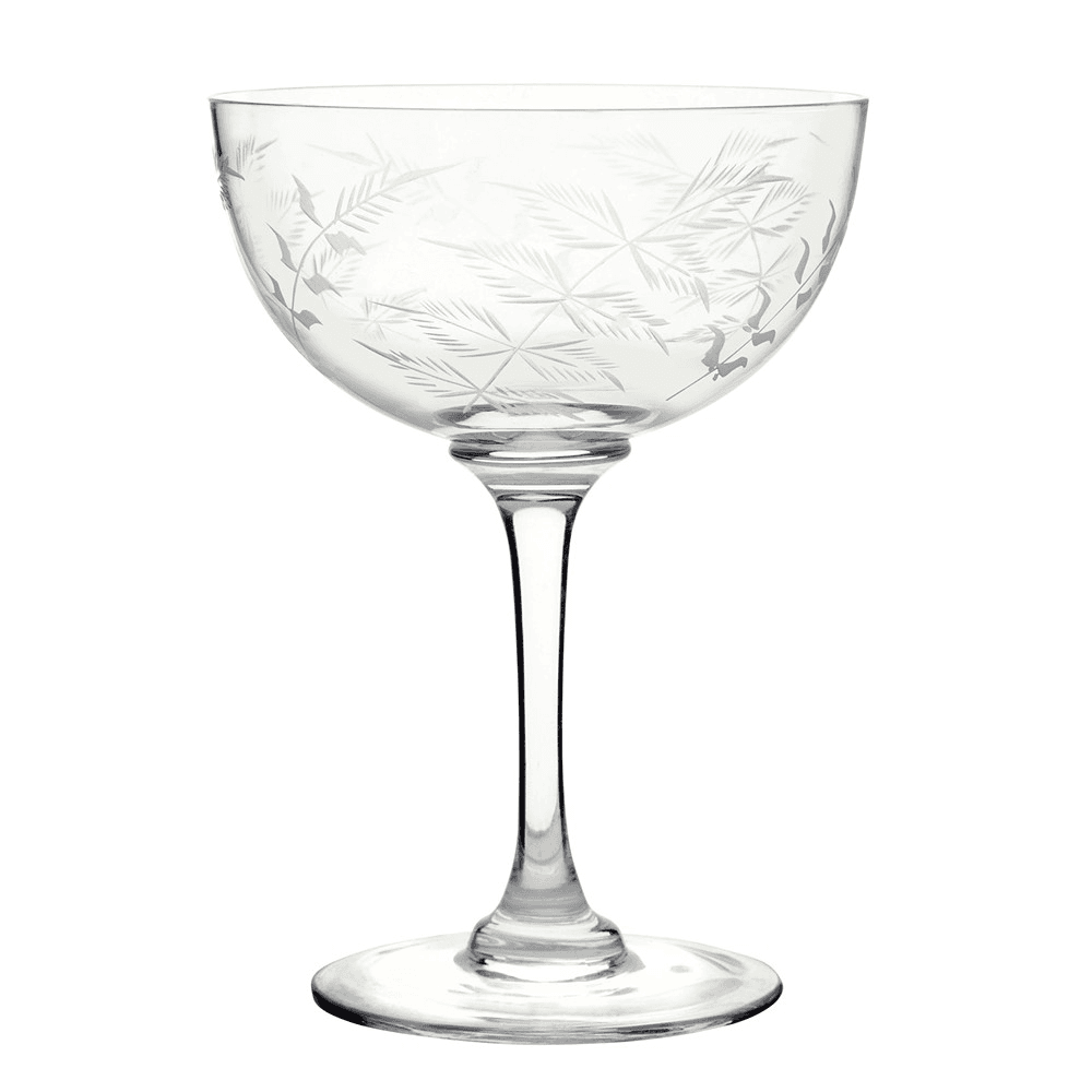 Fern Set of 6 champagne glasses, 150ml, crystal