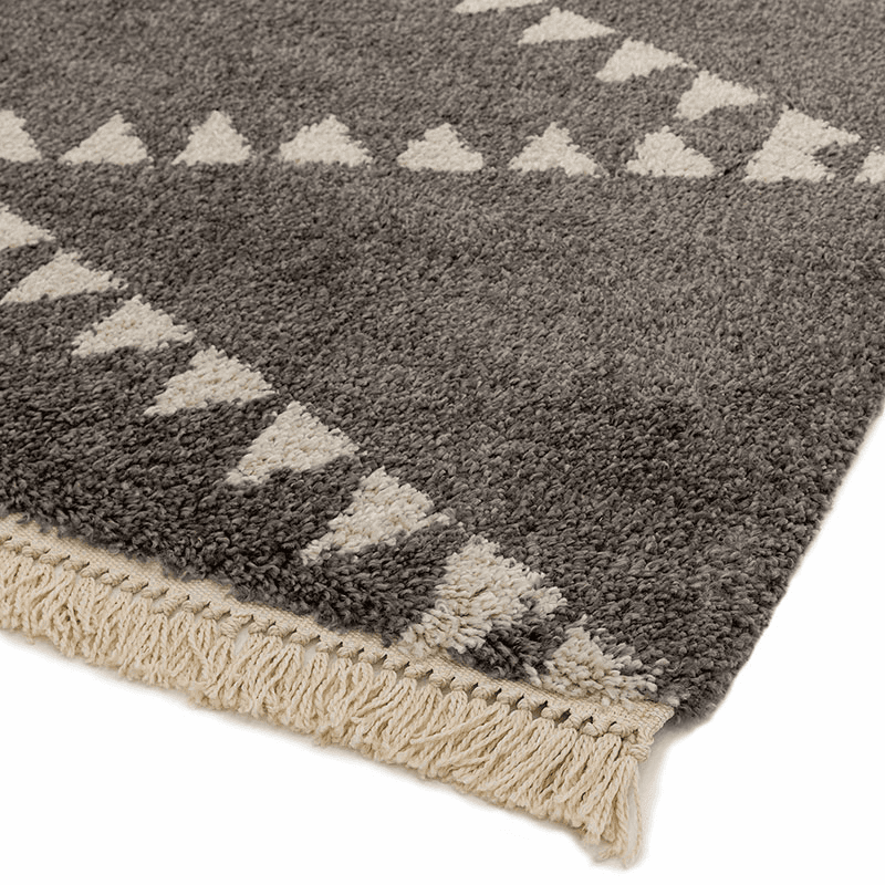 Rocco berber style rug, 120 x 170cm, Charcoal