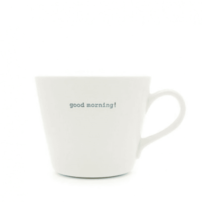 Good Morning' Mug, 350ml, Blue