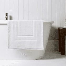 Image showing the Brixton Shower Mat, White product.