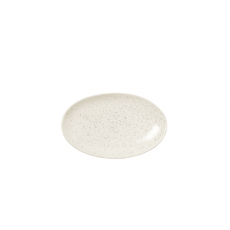 Nordic Vanilla Oval Plate, 22cm, Off White