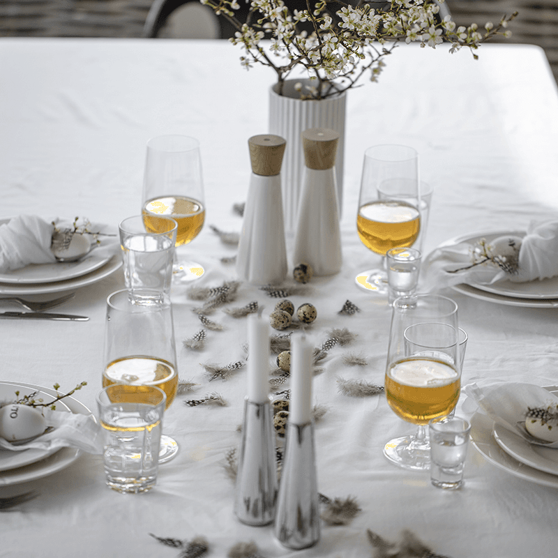 Set of 2 Beer Glasses, 500ml, Clear