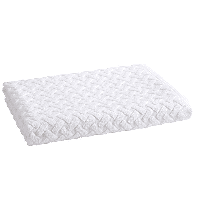 Trellis Towel Bath Sheet, White