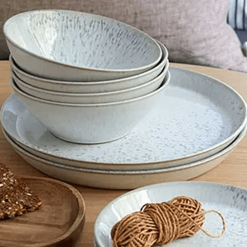 Kiln 12 Piece Dinnerware Set, Natural