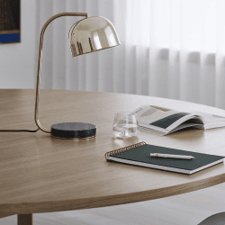 Image showing the Grant Table lamp, H45 x L18cm, Metallic product.