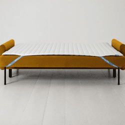 Image showing the Model 04 3 Seater Velvet Sofa, Mustard product.