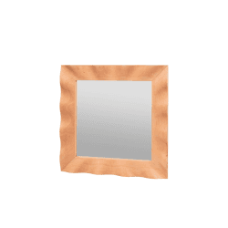 Image showing the Wavy Mirror, 70 x 70cm, Natural product.