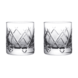 Image showing the Connoisseur Olann Set of 2 Straight Tumblers, 350ml, Clear product.