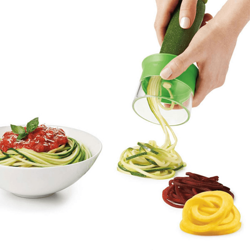 3 blade hand-held spiralizer, 8.5 x 13.4 x 22cm