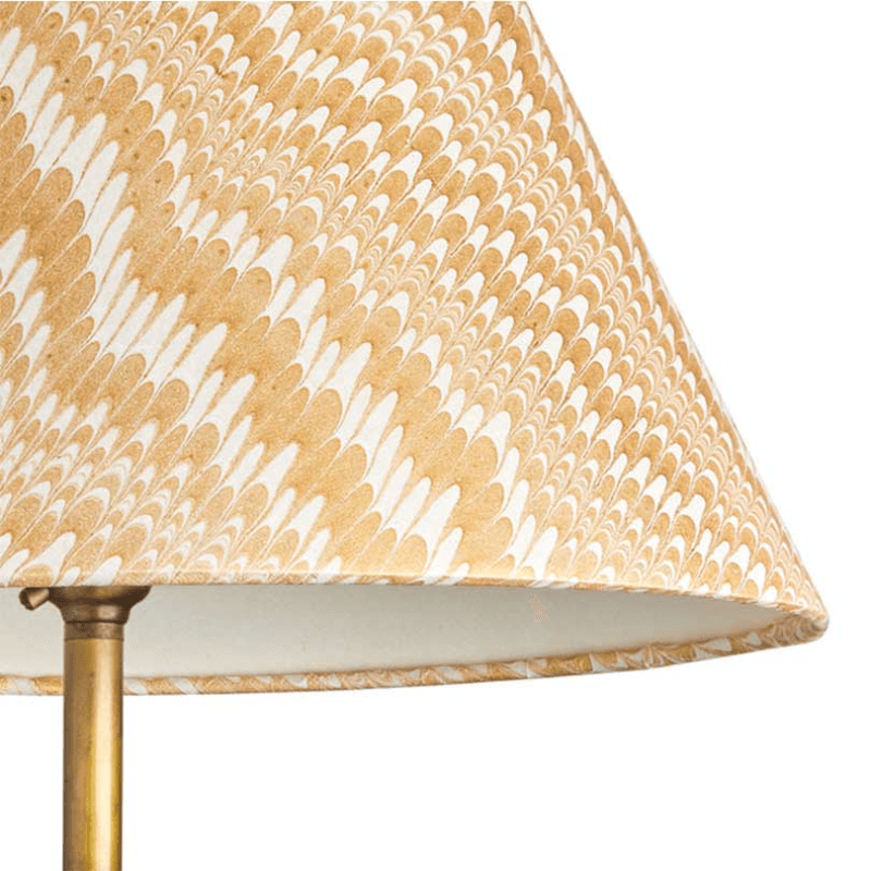 Empire Shade, 20cm, gold and white Porto hand made marble paper