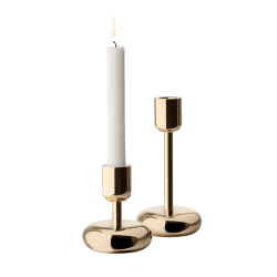 Image showing the Nappula Set of 2 Candleholders, Brass product.