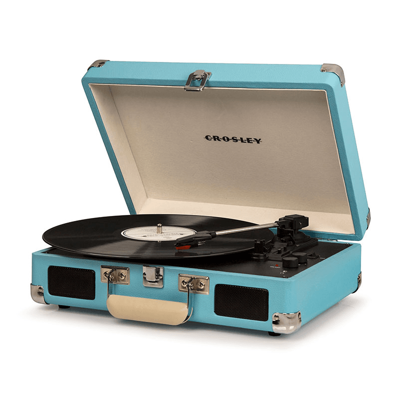 Cruiser Deluxe Plus Portable Turntable, Turquoise