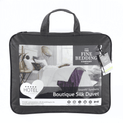 Image showing the Boutique Silk Superking Duvet, 13.5tog, White product.