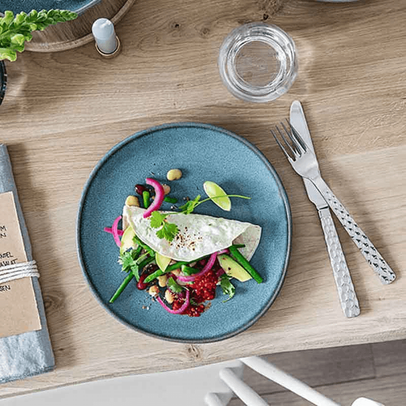 Lava Salad Plate, D23.5cm, Turquoise