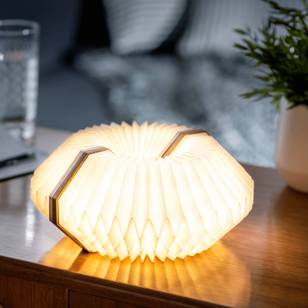Smart Accordion Lamp, Bamboo