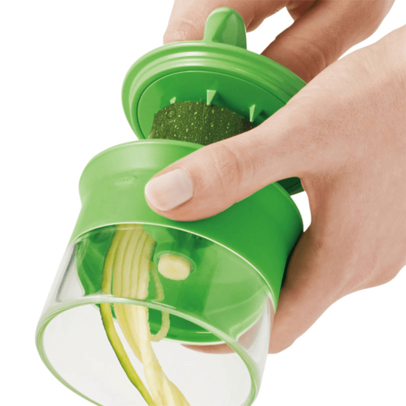 Hand-held spiralizer
