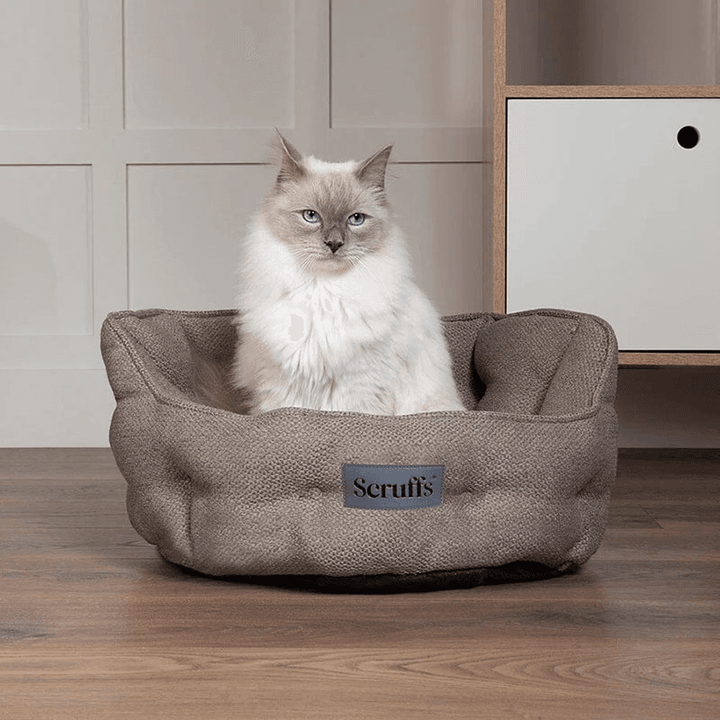 Seattle Cat/Dog Bed, 45cm, Stone Grey