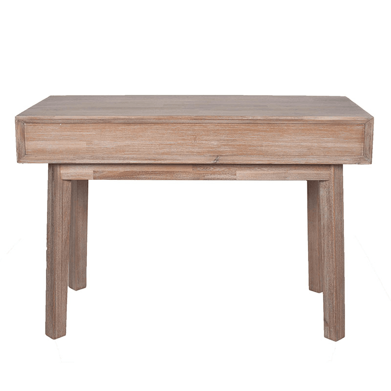 Kalmar 2 Drawer Desk, Acacia Wood