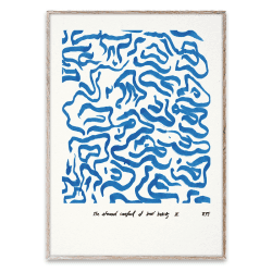 Image showing the Comfort Art Print, 50 x 70cm, Blue product.